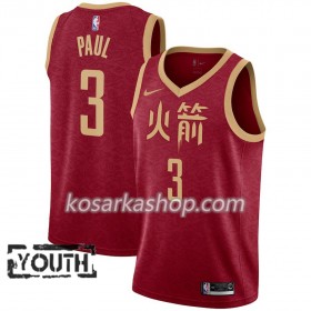 Dres Houston Rockets Chris Paul 3 Nike 2018-19 City Edition Crvena Swingman - Dječji